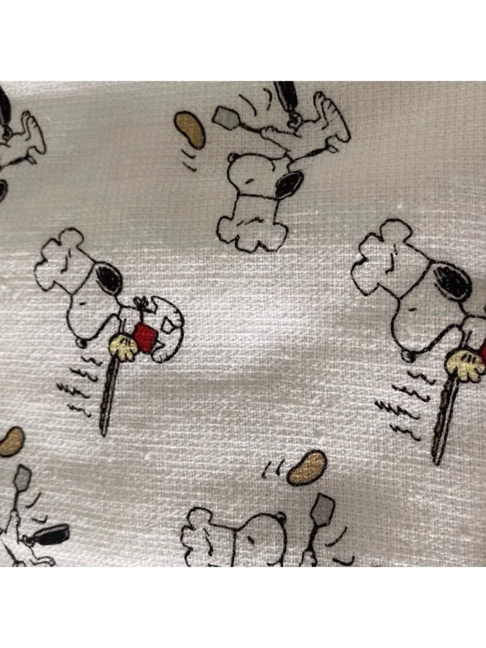 2 Pk Peanuts Snoopy Chef‎ Cooking Cotton Kitchen Towels 18 X 28” NEW